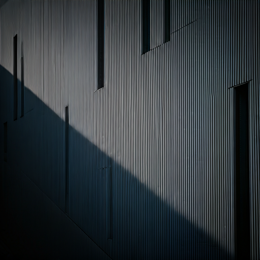 Modern architectural lines of a university building in Germany